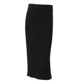 ブラック | シンプルバックスリットタイトスカート レディース ボトムス | REAL STYLE