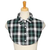 チェックグリーン | マルチデザインシャツ風つけ襟 シャツ 付け衿 | REAL STYLE