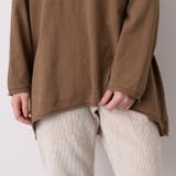 カットオフ襟ステッチ入りテールカット長袖カットソー レディース トップス | REAL STYLE | 詳細画像6