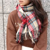アイボリーチェック | ≪しっかり厚手♪≫ウールタッチ無地＆タータンチェック大判ストール マフラー スヌ… | REAL STYLE
