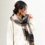 ≪しっかり厚手♪≫ウールタッチ無地＆タータンチェック大判ストール マフラー スヌ… | REAL STYLE | 詳細画像10 