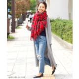 ≪しっかり厚手♪≫ウールタッチ無地＆タータンチェック大判ストール マフラー スヌ… | REAL STYLE | 詳細画像13 