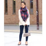 ≪しっかり厚手♪≫ウールタッチ無地＆タータンチェック大判ストール マフラー スヌ… | REAL STYLE | 詳細画像20 