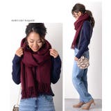 ≪しっかり厚手♪≫ウールタッチ無地＆タータンチェック大判ストール マフラー スヌ… | REAL STYLE | 詳細画像21 