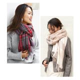 ≪しっかり厚手♪≫ウールタッチ無地＆タータンチェック大判ストール マフラー スヌ… | REAL STYLE | 詳細画像25 
