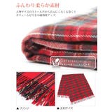 ≪しっかり厚手♪≫ウールタッチ無地＆タータンチェック大判ストール マフラー スヌ… | REAL STYLE | 詳細画像5 