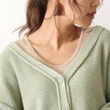 Vネックボリュームスリーブニットカーディガン レディース トップス | REAL STYLE | 詳細画像5 
