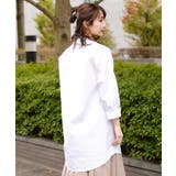 スキッパーコットンワイドロングシャツ レディース トップス | REAL STYLE | 詳細画像6 