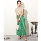 さらてろストレッチドット柄フレアスカート レディース ボトムス | REAL STYLE | 詳細画像3 