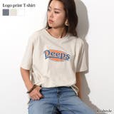 ロゴプリントヴィンテージ風半袖Tシャツ レディース トップス | REAL STYLE | 詳細画像1 