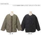 キルティングコート レディース ノーカラー | REAL STYLE | 詳細画像2 