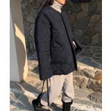 キルティングコート レディース ノーカラー | REAL STYLE | 詳細画像6 