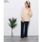 エンボス加工センターラインセミフレアパンツ レディース ボトムス | REAL STYLE | 詳細画像14