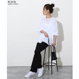 エンボス加工センターラインセミフレアパンツ レディース ボトムス | REAL STYLE | 詳細画像10