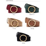 スエード調サークルバックル太ベルト レディース ベルト | REAL STYLE | 詳細画像2 