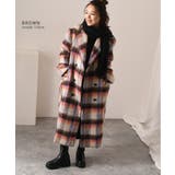 チェスターコート ロング チェック柄 | REAL STYLE | 詳細画像3