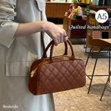 ミニボストンバッグ 横長バッグ ハンドバッグ | REAL STYLE | 詳細画像1