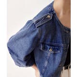 デニムジャケット レディース ノーカラー | REAL STYLE | 詳細画像6 