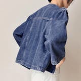 デニムジャケット レディース ノーカラー | REAL STYLE | 詳細画像7 