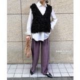 ワイドパンツ レディース ベロア | REAL STYLE | 詳細画像3 