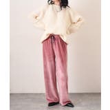 ワイドパンツ レディース ベロア | REAL STYLE | 詳細画像9 
