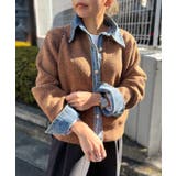 ニットカーディガン デニム 切替 | REAL STYLE | 詳細画像5 