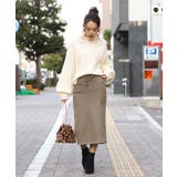 ミモレ丈裏起毛タイトスカート 冬 レディース | REAL STYLE | 詳細画像11