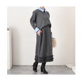 スカート ウールライク 裾フリル | REAL STYLE | 詳細画像4 