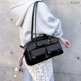 ミニボストンバッグ 横長バッグ ハンドバッグ | REAL STYLE | 詳細画像3