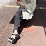 ダブルベルト厚底スポーツサンダル 夏 レディース | REAL STYLE | 詳細画像8