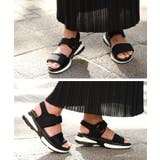 ダブルベルト厚底スポーツサンダル 夏 レディース | REAL STYLE | 詳細画像9