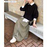 カラーマキシ丈フレアロングスカート レディース ボトムス | REAL STYLE | 詳細画像12