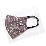 ダスティパープル×フラワー | 洗えるベーシックコットンマスク ファッションマスク 立体 | REAL STYLE