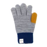 無地配色グレー | 手袋 レディース 防寒 | REAL STYLE