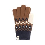 フェアアイル柄ネイビー | 手袋 レディース 防寒 | REAL STYLE