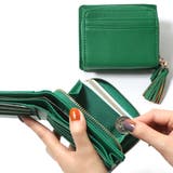 グリーン | 二つ折り財布 じゃばらカードケース レディース | REAL STYLE