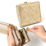ゴールド | がま口財布 レディース 二つ折り財布 | REAL STYLE