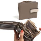 グレーベージュ | 二つ折り財布 レディース ウォレット | REAL STYLE