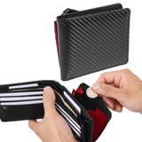 ブラック×レッド | 財布 メンズ 二つ折り | REAL STYLE