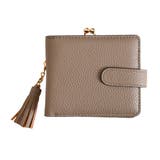 グレーベージュ | 財布 レディース 二つ折り | REAL STYLE
