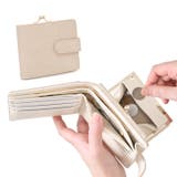 アーモンドミルク | がま口財布 二つ折り 小銭入れ | REAL STYLE