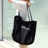 ブラック | DELIGHTプリントビッグキャンバストートバッグ 大きめ 大きい | REAL STYLE