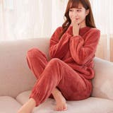 コーラルレッド | ルームウェア レディース 上下セット | REAL STYLE