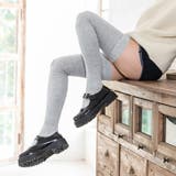 グレー | ニーハイソックス 滑り止め付き 黒 | REAL STYLE