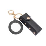 ブラック | リップケース ミラー付き フェイクレザー | REAL STYLE