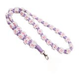 ホワイト×パープル | スマホショルダー ストラップ おしゃれ | REAL STYLE