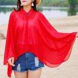 レッド | ポンチョ ボレロ カーディガン | REAL STYLE