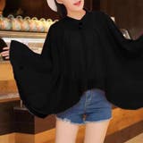 ブラック | ポンチョ ボレロ カーディガン | REAL STYLE