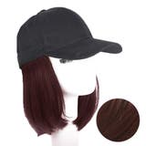 ダークブラウン | ウィッグ 帽子付き キャップ | REAL STYLE
