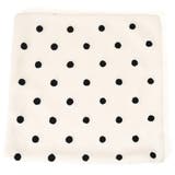 アイボリー×ドット | クッションカバー 45×45 冬 | REAL STYLE